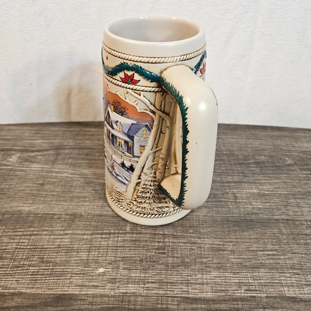 Rare Vintage Budweiser Holiday Stein -- ITEM #2238